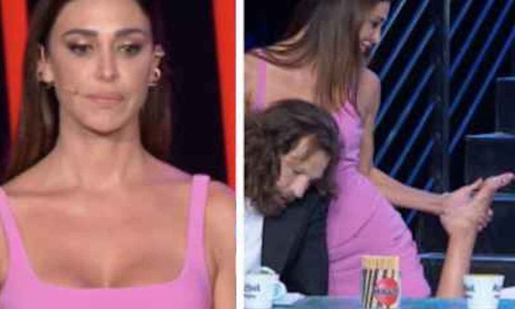 Belen Rodriguez ferita diretta Tu si Que Vales