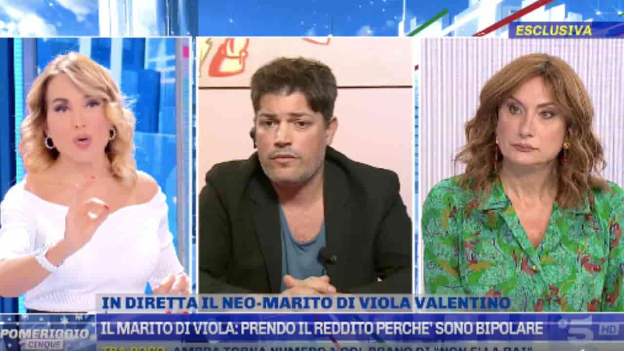 Barbara D'Urso sotto shock marito Viola Valentino