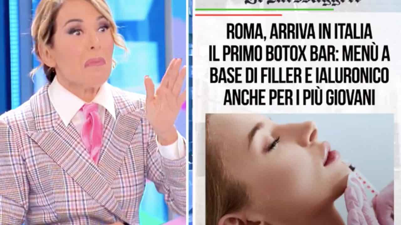 Botox bar Barbara D'Urso