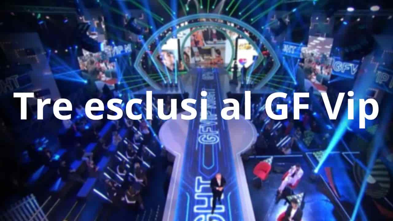 Tre esclusi al GF Vip