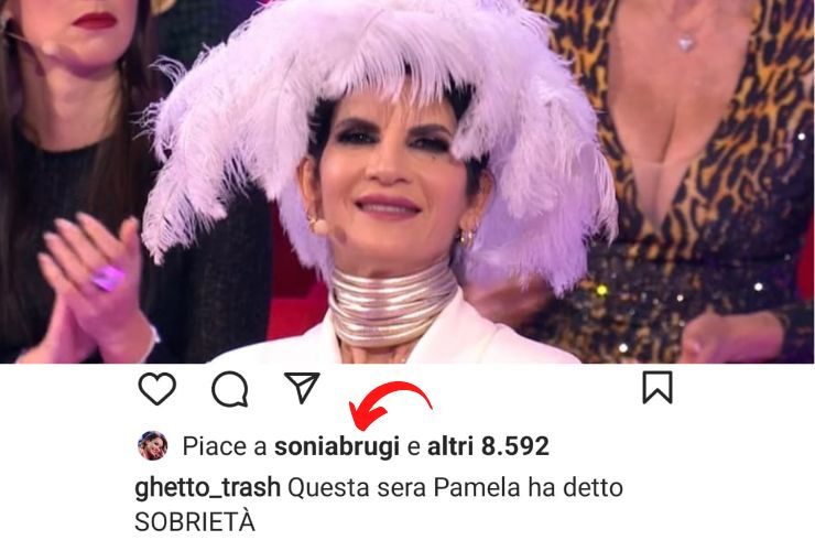 Pamela Prati like Sonia Bruganelli