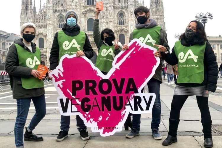 Essere animali sposorizza veganuary a Milano