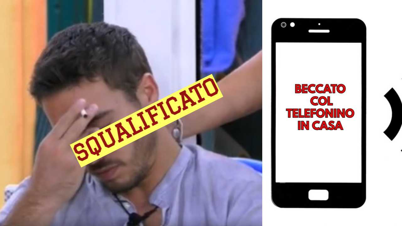 GF Vip squalifica per cellulare