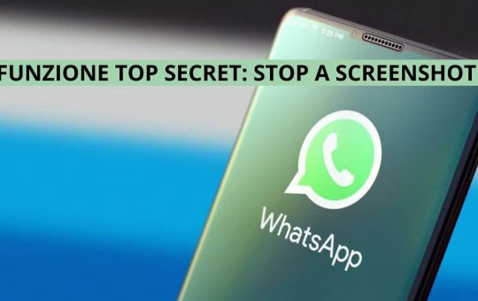 WhatsApp messaggi Top Secret