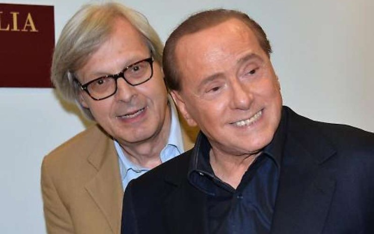 Vittorio Sgarbi e Silvio Berlusconi - novanews.it